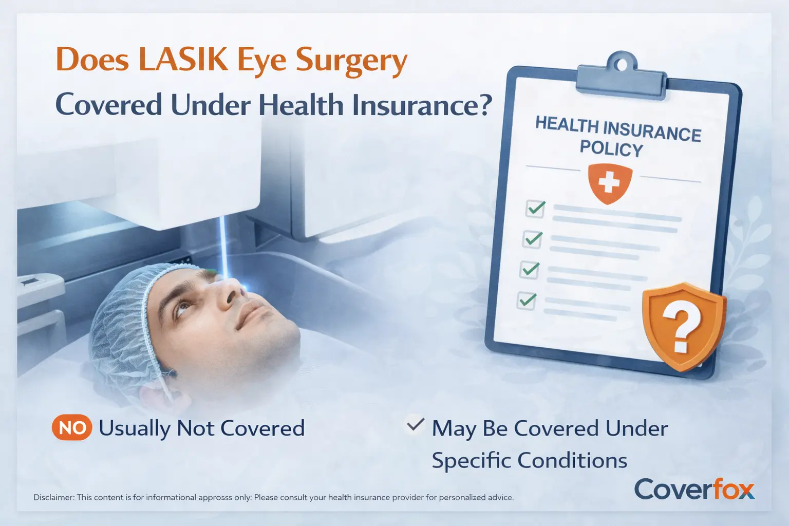 lasik eye surgery health isnurance 